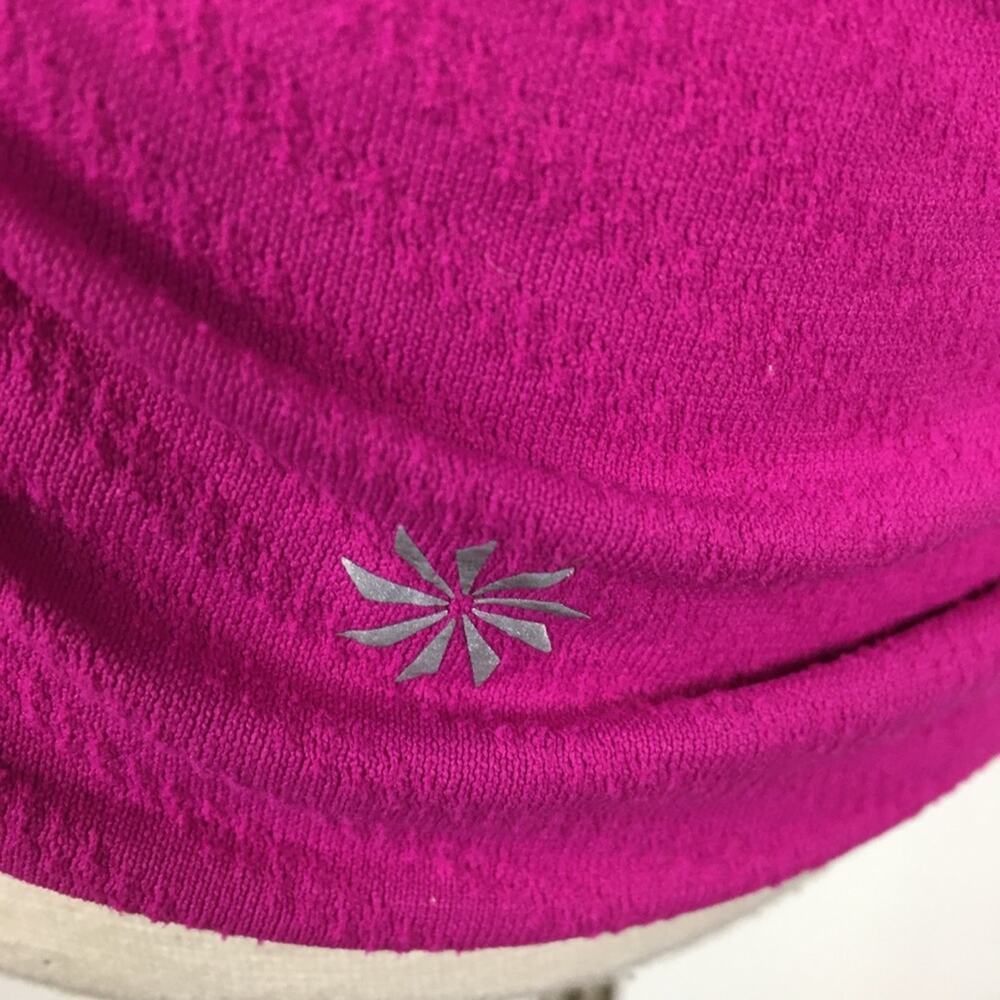 Athleta Pink Ruched Racerback Athletic  Tank Small - Picture 7 of 8